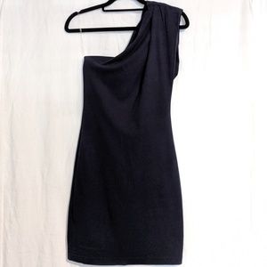 American Apparel one shouldered dress. Navy.
